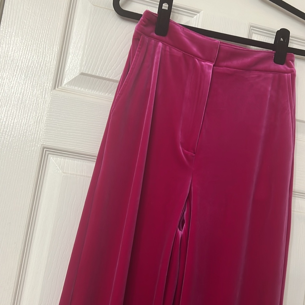 NWT Karina Grimaldi Vanna Hot Pink Pants. XS - Picture 4 of 8